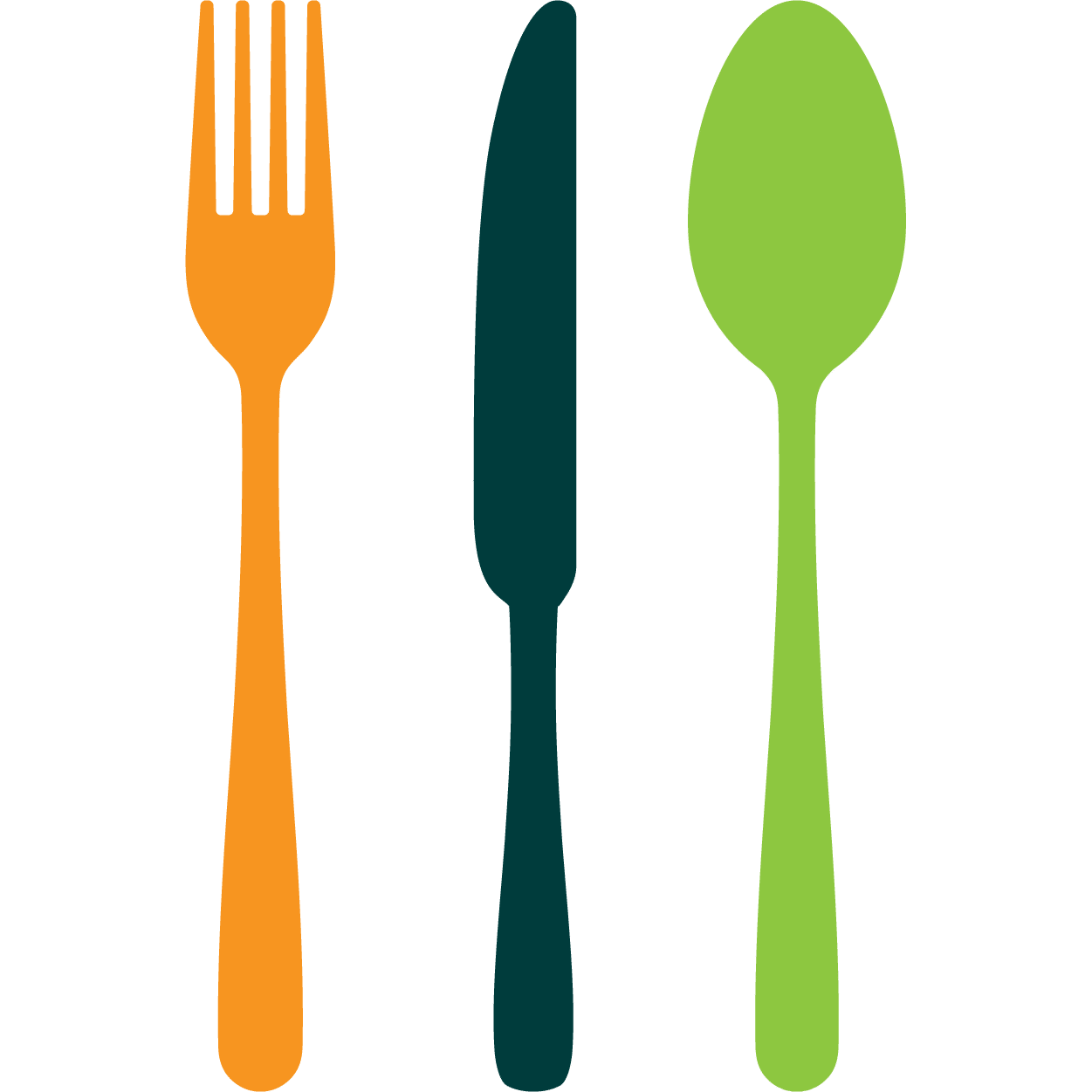 Fork, knife, and spoon